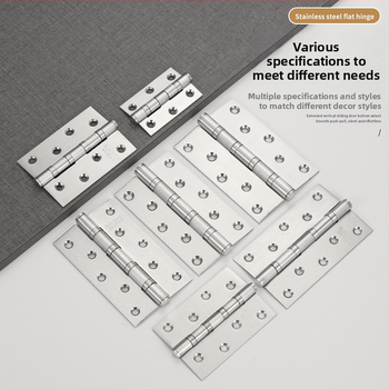 Rozsdamentes acél pánt, vastagított kivitelben, kefés felülettel, modern egyszerű stílus, szekrényekhez és belső ajtókhoz