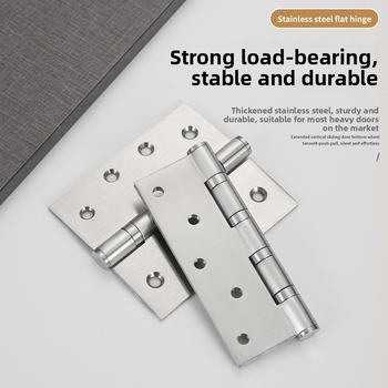 Rozsdamentes acél pánt, vastagított kivitelben, kefés felülettel, modern egyszerű stílus, szekrényekhez és belső ajtókhoz