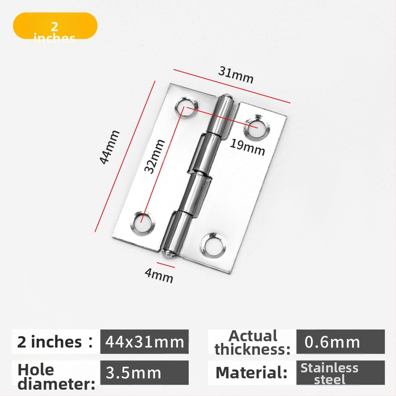 Rozsdamentes acél pánt, vastagított kivitelben, kefés felülettel, modern egyszerű stílus, szekrényekhez és belső ajtókhoz