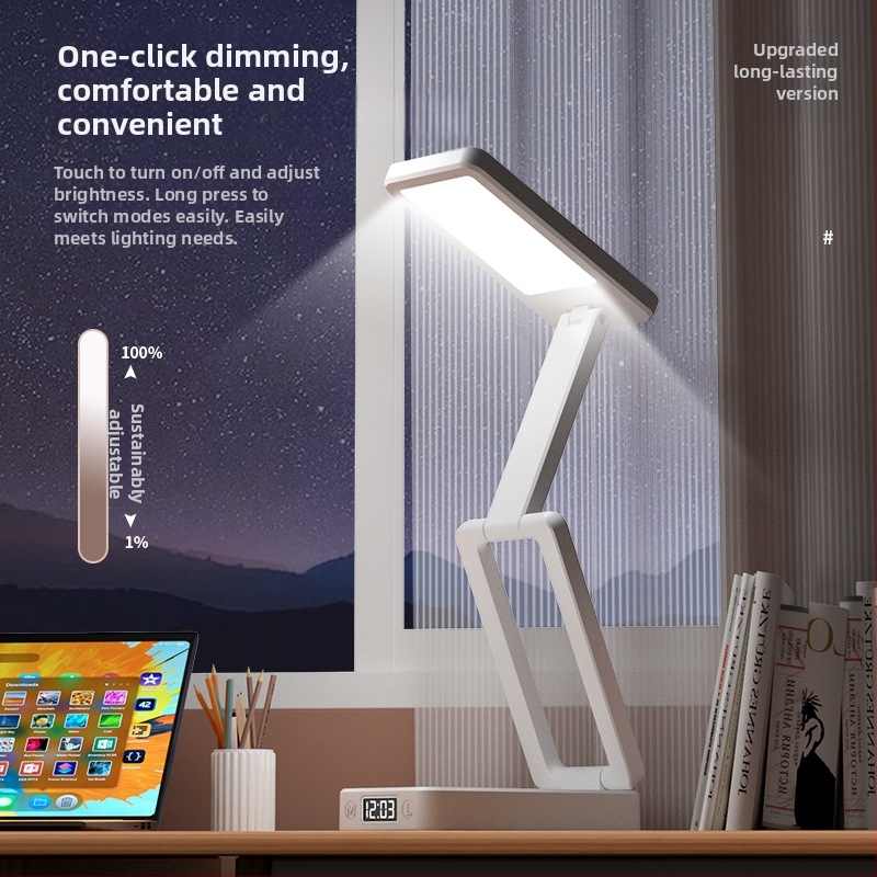 Lampa za stol za učenje s zaštitom vida, dodirni prekidač, ugrađena punjiva baterija, CRI ≥95, snaga 6–10W, napon ≤36V