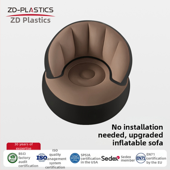 PVC-ből készült egyszemélyes felfújható kanapé otthonra, irodába és kültérre; hordozható; alkalmas csecsemőknek, gyerekeknek és felnőtteknek; tömege 900 g