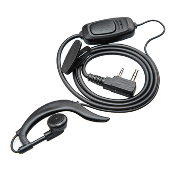 Walkie-Talkie fejhallgató-kábel, fülbe akasztott kialakítás, univerzális K-head kompatibilitás, gumírozott anyag, csúszásmentes, elem nélküli