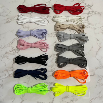 Еднослойни плоски връзки за спортни и ежедневни обувки — кухи, спортни тенденции, дължина 100 см