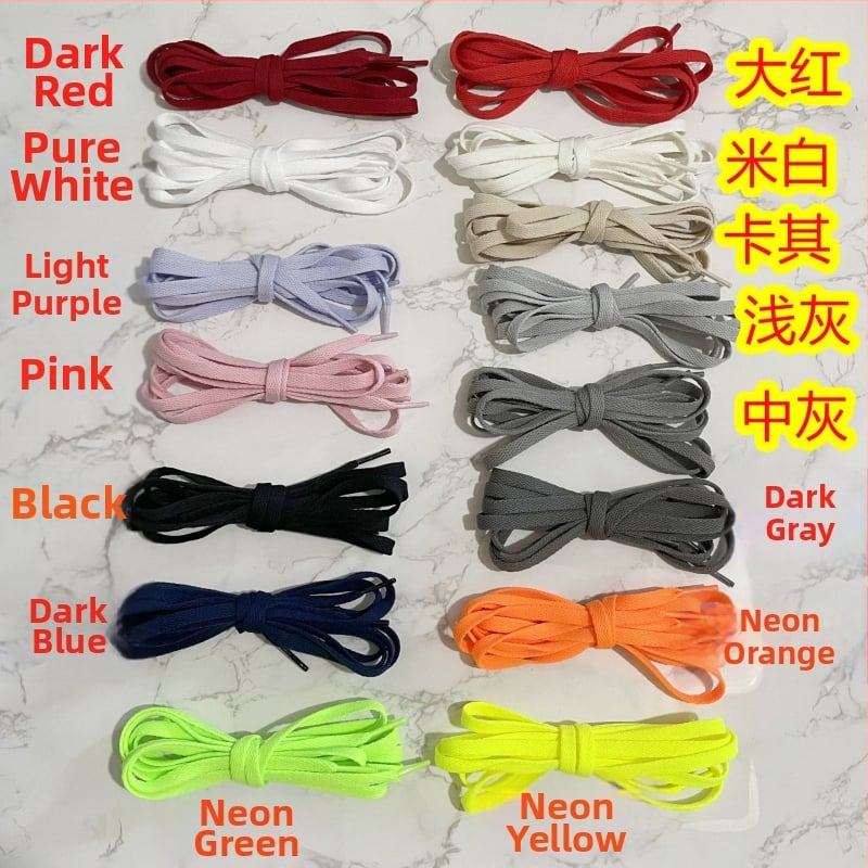 Еднослойни плоски връзки за спортни и ежедневни обувки — кухи, спортни тенденции, дължина 100 см