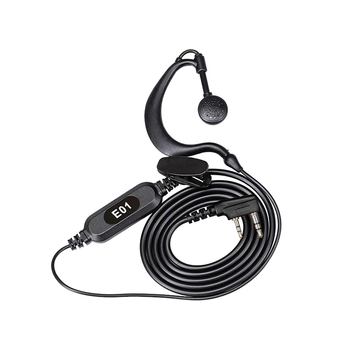DuoMSera kabel za slušalice za radio, univerzalni K-head priključak, PTT gumb, protuklizni, domet do 1,5 km