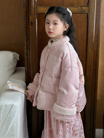 Dječja jakna s perjem patke, koreanskog stila, zima, punilo bijelim patkama perjem, udoban kroj, bez kapulje