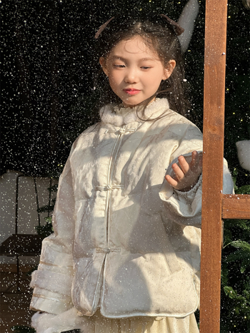 Dječja jakna s perjem patke, koreanskog stila, zima, punilo bijelim patkama perjem, udoban kroj, bez kapulje