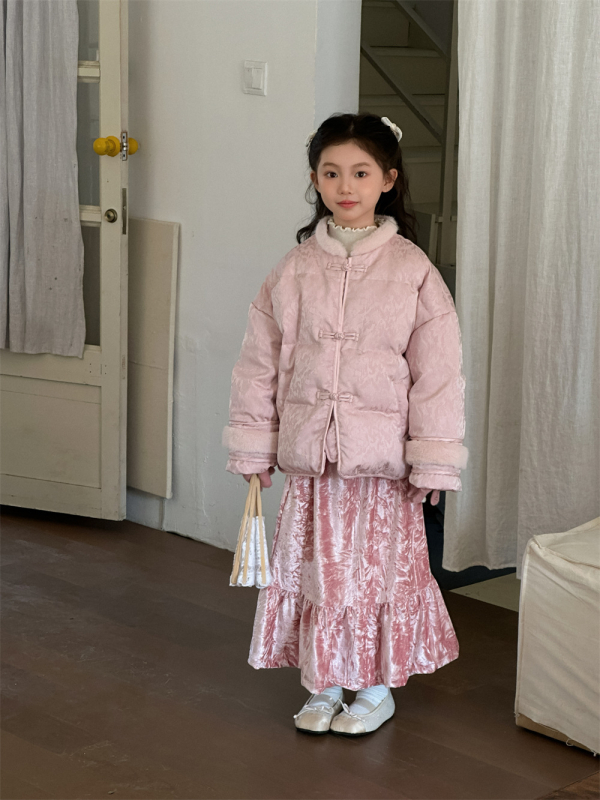 Dječja jakna s perjem patke, koreanskog stila, zima, punilo bijelim patkama perjem, udoban kroj, bez kapulje