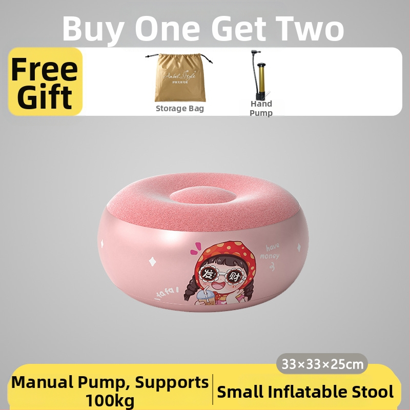 Anbeier Felfújható taburet - környezetbarát PVC, 25 cm vastagság, kerek, modern minimalist stílus, modell A5003B