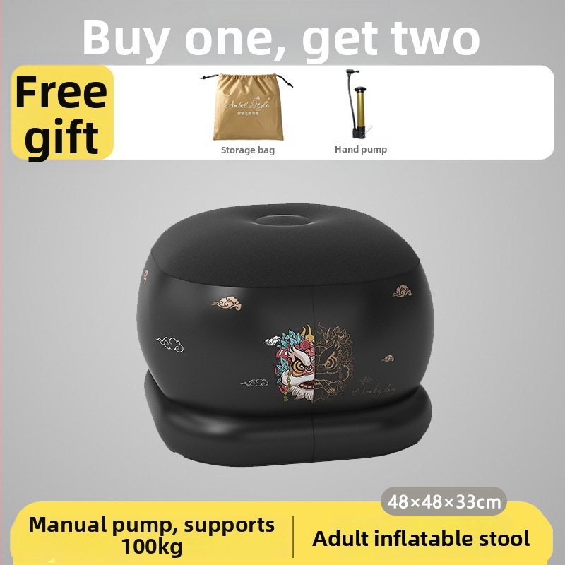 Anbeier Felfújható taburet - környezetbarát PVC, 25 cm vastagság, kerek, modern minimalist stílus, modell A5003B