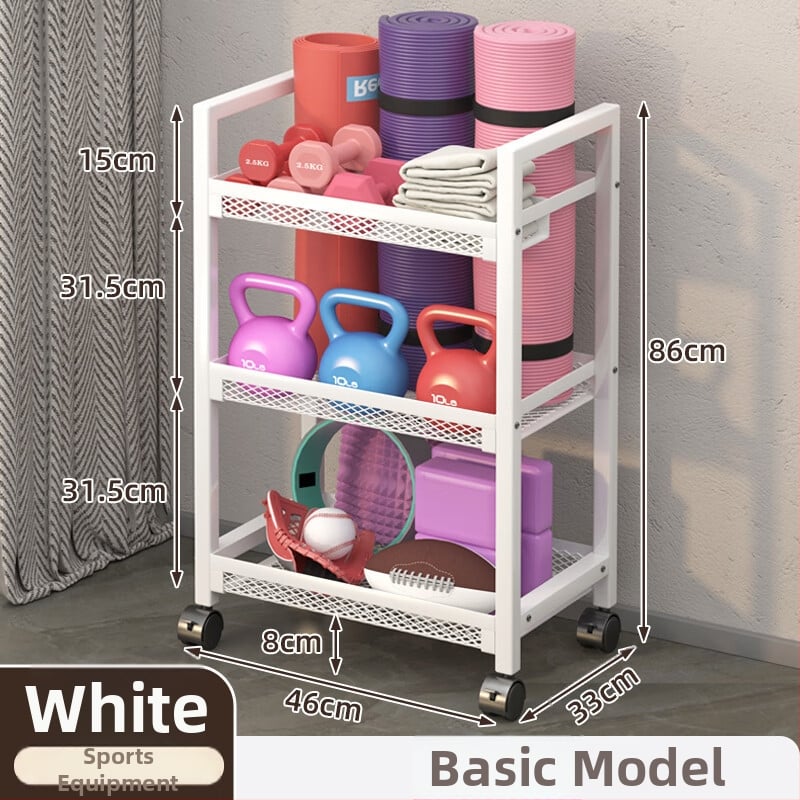 Съхранителна кошница за фитнес оборудване, модел ZA, железна конструкция, минималистичен стил, 1 бр.