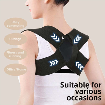 Corector de postură pentru umeri, Unisex, fibră de poliester, Model Oes curea de umăr, pentru yoga