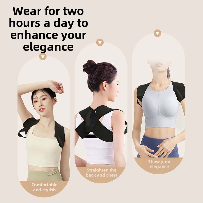 Corector de postură pentru umeri, Unisex, fibră de poliester, Model Oes curea de umăr, pentru yoga