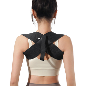 Centură de antrenament pentru umeri cu spate deschis, poliester, protecție pentru umeri, utilizare universală, pentru yoga