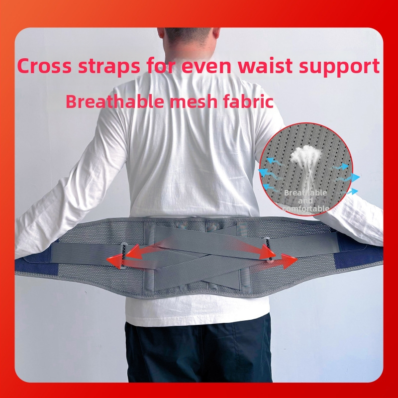 Bedrový ochranný pás — Nylon, dospelí, korekcia kyfózy, podpora pri zdvíhaní váh, vhodný pre cyklistiku, futbal, basketbal