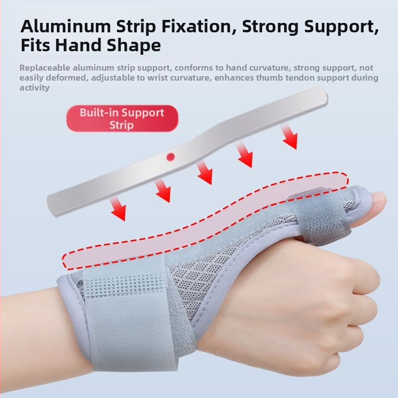 Csuklóvédő a hüvelykujj korrigálásával és ujj-fixációval, hálós anyag, kód CH-0204, származás Hebei, gyártó Hebei Jinming Medical Equipment Co., Ltd