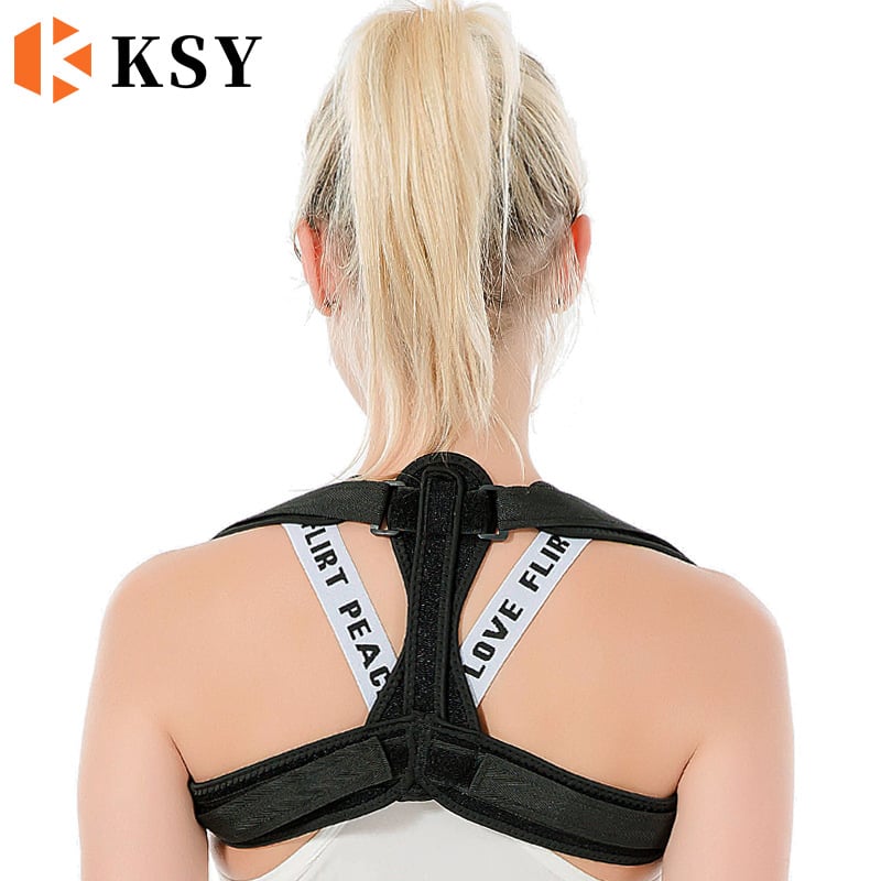 Bedrový korekčný pás na držanie tela s oporou ramien, značky KSY, polyesterové vlákno, dospelí, vhodný pre basketbal