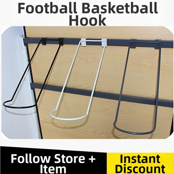 Ράφι προβολής για μπάλες με μονό εκθέτη και εξαρτήματα με διπλό γάντζο για αθλητικά είδη