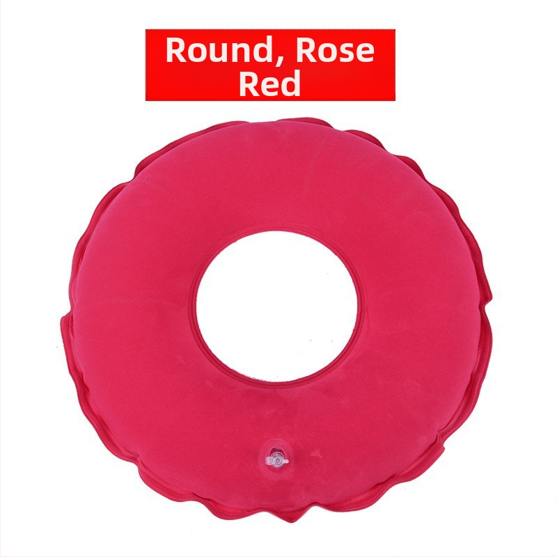 Φουσκωτή μαξιλαροθήκη καθίσματος καροτσιού με υποστήριξη περιοχής ισχίων, σχήμα κοντά σε τετράγωνο, 6+ κεφαλές μασάζ αεροπίεσης, έλεγχος ενός επιπέδου, PU δέρμα.