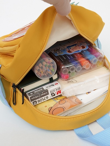 Dječji ruksak s dinosaurom, naramenice s jastučićem zraka, najlon, prozračan i vodootporan, za uzrast 2–5 godina