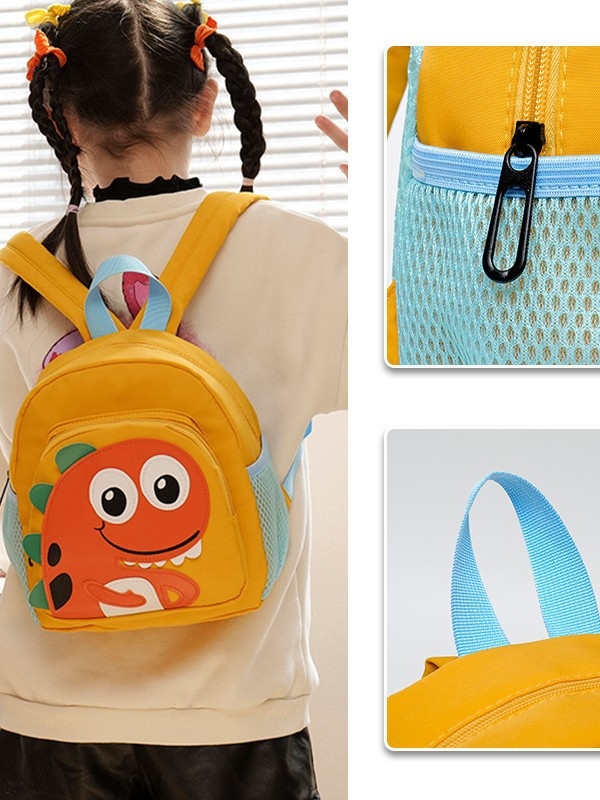 Dječji ruksak s dinosaurom, naramenice s jastučićem zraka, najlon, prozračan i vodootporan, za uzrast 2–5 godina