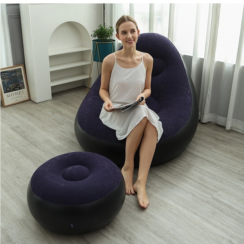 Felfújható kanapé Leyu, bean bag chair, modern egyszerű stílus, felnőtteknek, 1500 g (Anyag: Ordinary pvc; Márka: Leyu; Stílus: Bean bag chair, Modern simplicity; Alkalmas: Felnőttek)