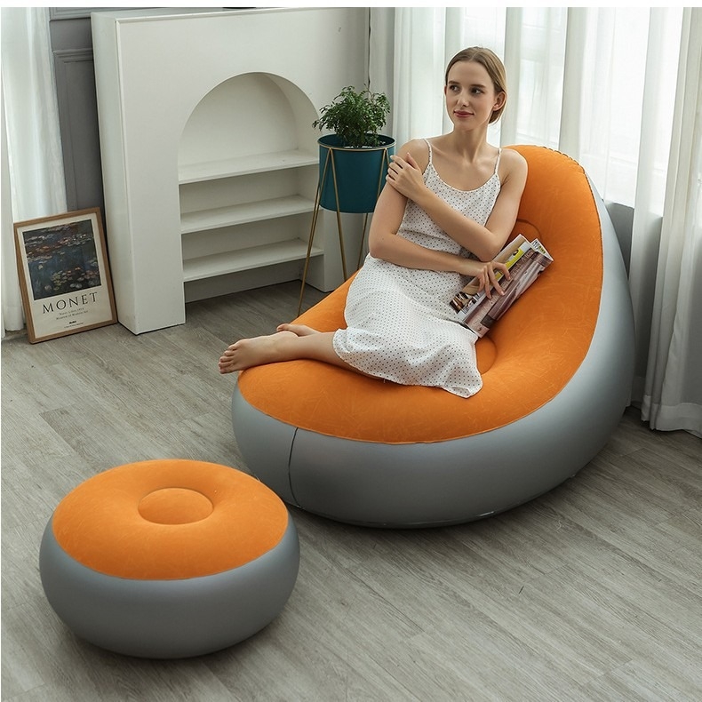 Felfújható kanapé Leyu, bean bag chair, modern egyszerű stílus, felnőtteknek, 1500 g (Anyag: Ordinary pvc; Márka: Leyu; Stílus: Bean bag chair, Modern simplicity; Alkalmas: Felnőttek)