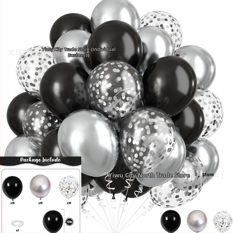 Latex dekoratív kerek lufik készlet – logó nélkül; alkalmas karácsonyra, Valentin-napra és kínai Valentin-napra