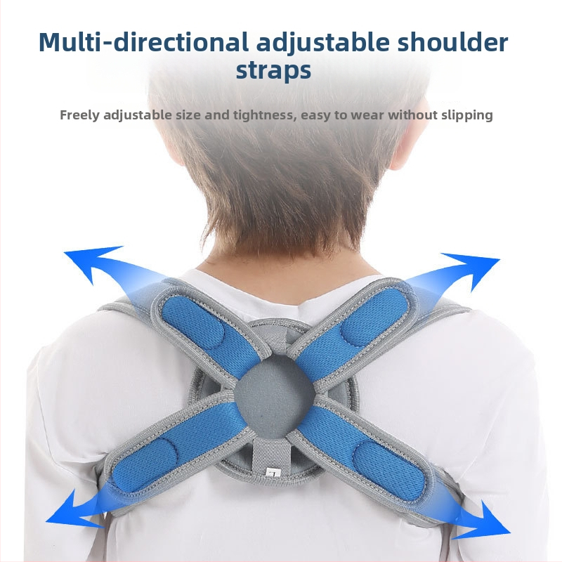 Detský pás na fixáciu kľúčnej kosti s oporou chrbta, ochrana lopatky, model B502-9, priedušný materiál