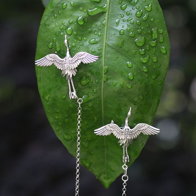 Брошка с висулка в античен стил, сплав с покритие от сребро, аксесоари за ханфу и чансон