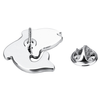 Брошка: мед, унисекс, мотив животни (риба кои), декоративна, номер JBP056A