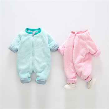 Детска пижама-комбинезон с подплата от фланел, унисекс, за деца на 1–3 г., 90% полиестер, нормална дебелина, подходяща за всички сезони