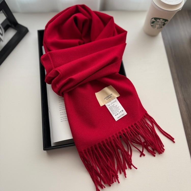 Šal od imitacijskog kašmira, poliester, warp knitting, održava toplinu zimi, elegantan minimalistički stil