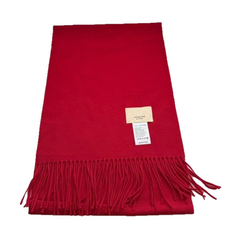 Šal od imitacijskog kašmira, poliester, warp knitting, održava toplinu zimi, elegantan minimalistički stil