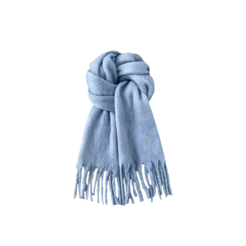 женски шал от warp-knit плетиво, топъл, зимен аксесоар, прост стил