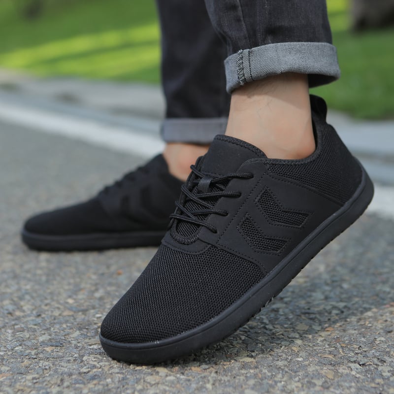 Планински обувки за туризъм, горно покритие от fly weave и синтетична кожа, подметка от естествен каучук, нисък глезен, дишащи