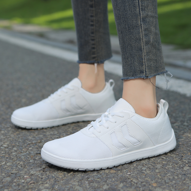 Планински обувки за туризъм, горно покритие от fly weave и синтетична кожа, подметка от естествен каучук, нисък глезен, дишащи