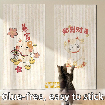Πίνακας τοίχου γρατζουνίσματος για γάτες, ενισχυμένη επιφάνεια αντοχής στη γρατζουνιά, εκτυπωμένο κάθετο αυτοκόλλητο τοίχου για προστασία επίπλων. Μάρκα: Other; Υλικό: Other; Στυλ: Απλό; Εισαγωγή: Όχι