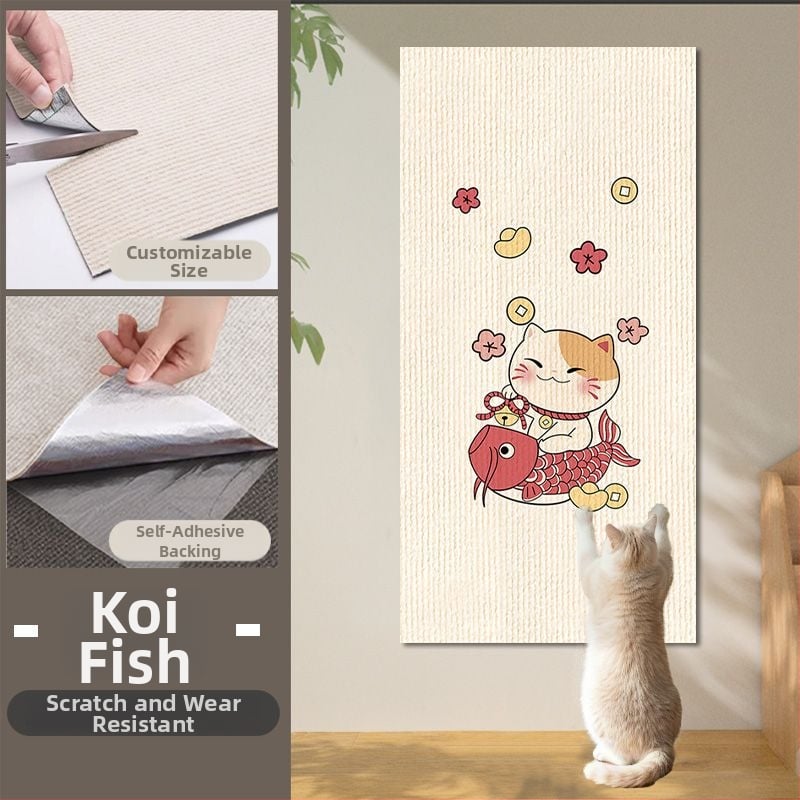 Πίνακας τοίχου γρατζουνίσματος για γάτες, ενισχυμένη επιφάνεια αντοχής στη γρατζουνιά, εκτυπωμένο κάθετο αυτοκόλλητο τοίχου για προστασία επίπλων. Μάρκα: Other; Υλικό: Other; Στυλ: Απλό; Εισαγωγή: Όχι