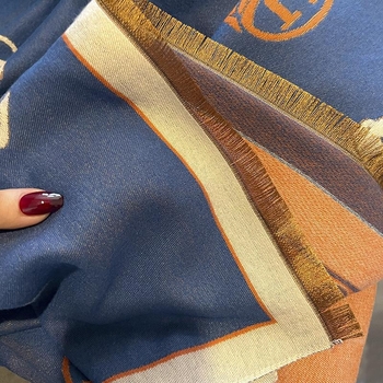 Женски шал от изкуствен кашмир — Warp knitting, полиестер/вискоза смес, запазва топлината, четири сезона