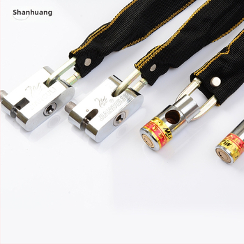 Верижен катинар за велосипед с плат покритие и квадратна глава, манганова стомана, 380 г; подходящ за велосипеди, електрически превозни средства и мотоциклети