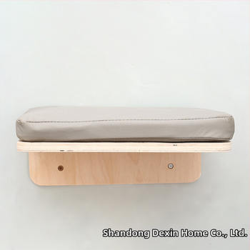 Aventurine Стенна дървена котешка катерачна конструкция с платформа за скачане, изкачваща колона, компактна форма и вградена лежанка и дъска за драскане