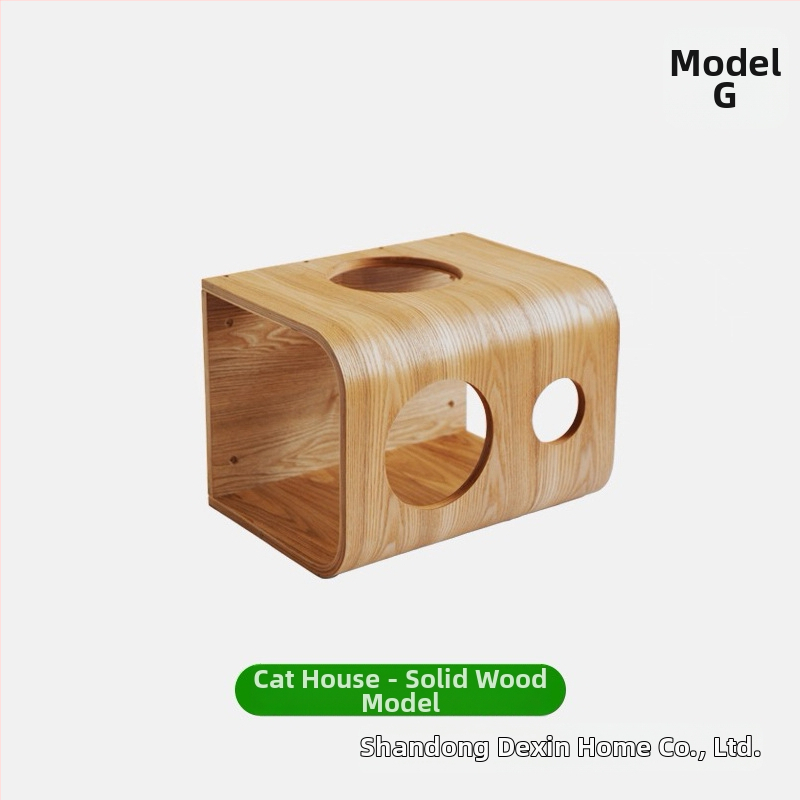 Aventurine Стенна дървена котешка катерачна конструкция с платформа за скачане, изкачваща колона, компактна форма и вградена лежанка и дъска за драскане