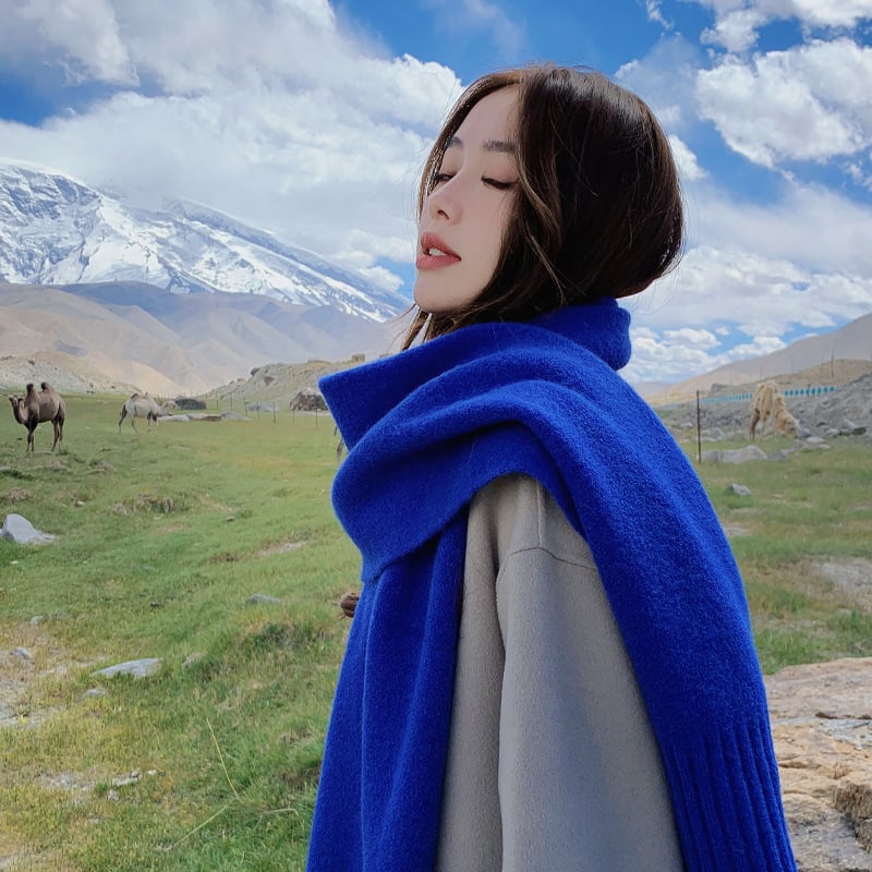 Шал - Полиестер >96%, Plain weave, Warp knitting, Топло, Шанхай