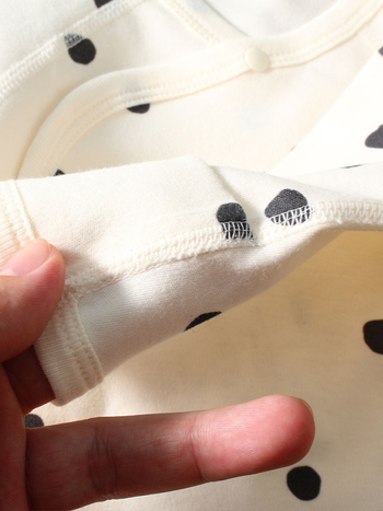 Pamukasti bebi kombinezon s vezanjem na leđima, unisex noćna odjeća za novorođenčad, okrugli izrez, 100% pamuk, pogodno za sve sezone