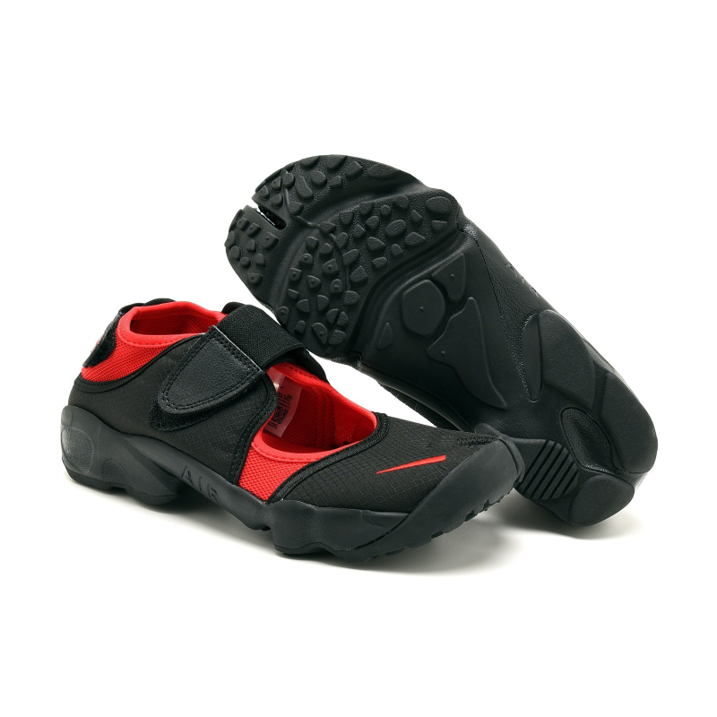 Sandale de plajă cu deget despărțit, respirante, închidere Velcro, partea superioară din bumbac, talpă din cauciuc