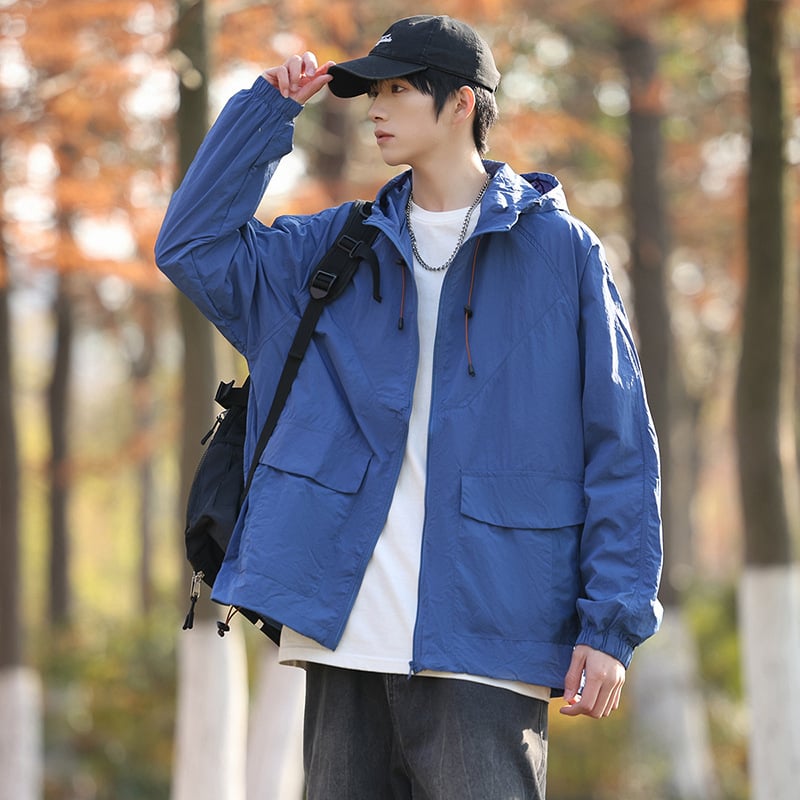 ODJEĆA ZA ZAŠTITU OD SUNCA UPF50+, tanka i prozračna, najlon smjesa, zatvarač, bočne džepove