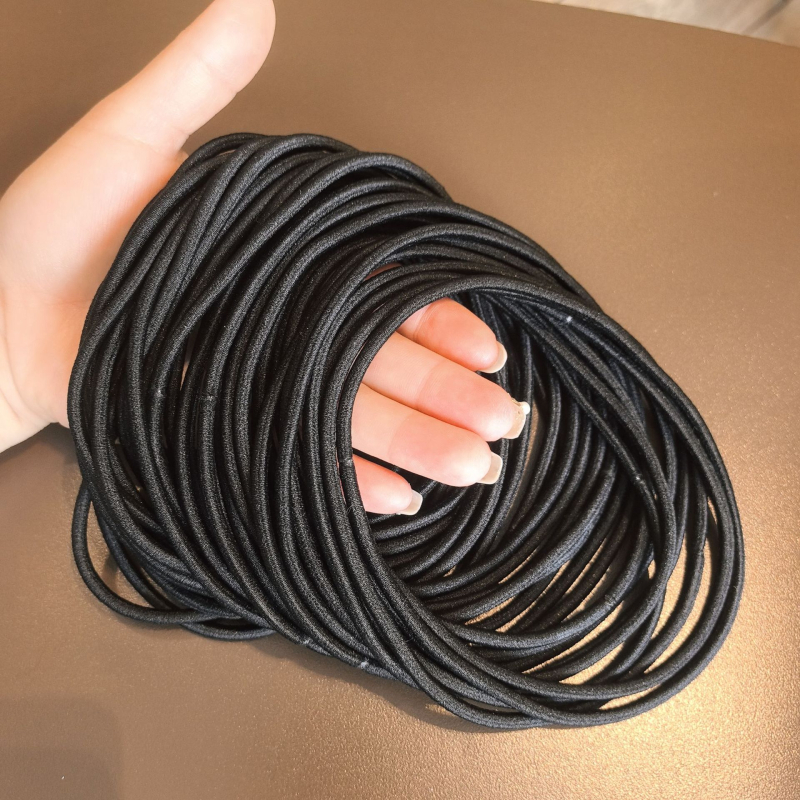 Elastic pentru coada de cal Moony, din nylon, lucrat manual, elasticitate ridicată, stil proaspăt și dulce