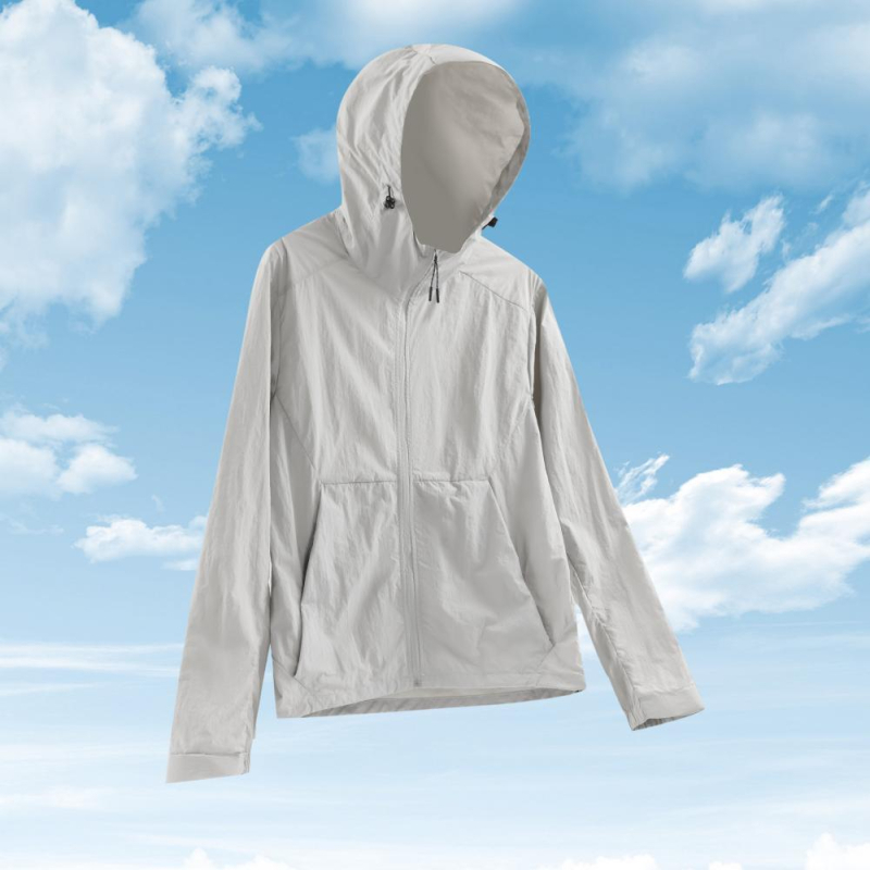 Lagana, prozračna jakna s kapuljačom za zaštitu od sunca UPF50+, ljetni casual stil, Ice Silk tkanina