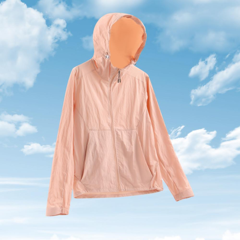 Lagana, prozračna jakna s kapuljačom za zaštitu od sunca UPF50+, ljetni casual stil, Ice Silk tkanina